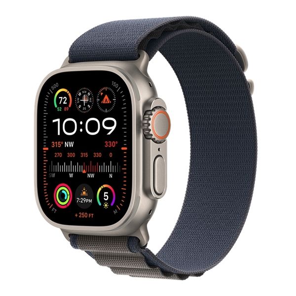 Watch Ultra 2 Gps + Cellular 49mm Titanio - Cinturino Alpine Loop Blu L - Apple - APP.MREQ3TY/A