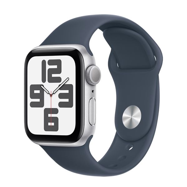 Watch Se Gps 40mm Alluminio Argento - Cinturino Sport Blu Tempesta S/m - Apple - APP.MRE13QL/A