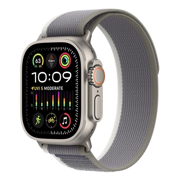 Watch Ultra 2 Gps + Cellular 49mm Titanio - Cinturino Trail Loop
Verde/grigio M/l - Apple - APP.MRF43TY/A