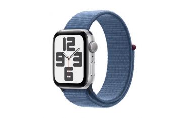 Watch Se Gps 40mm Alluminio Argento - Cinturino Sport Loop Blu Inverno - Apple - APP.MRE33QL/A
