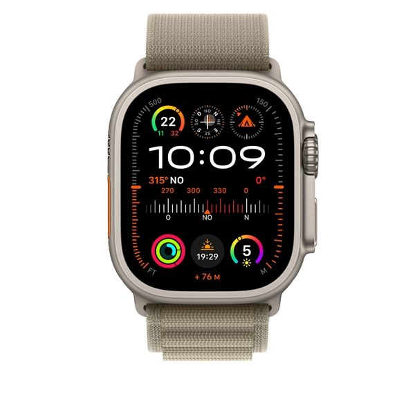 Cinturino Alpine Loop Oliva 49mm - S - Apple - APP.MT5T3ZM/A