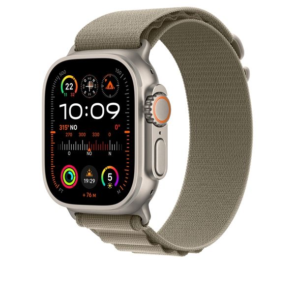 Cinturino Alpine Loop Oliva 49mm - M - Apple - APP.MT5U3ZM/A