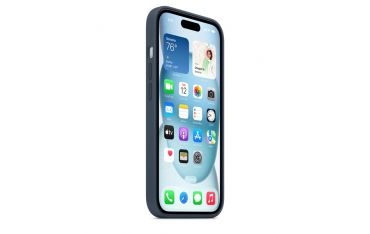 Custodia Apple Magsafe In Silicone Per Iphone 15 - Blu Tempesta - Apple - APP.MT0N3ZM/A