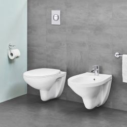 Vaso - Bidet Sospesi Grohe Ceramics Serie Bau con CopriWC Softclose e Rimless