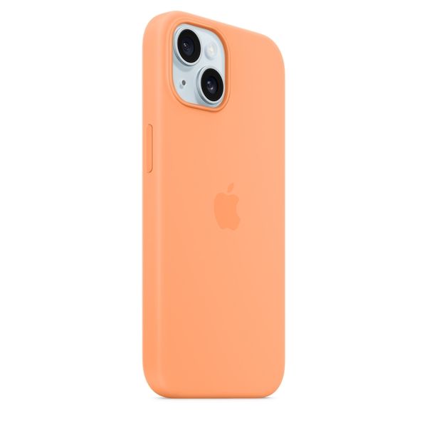 Custodia Apple Magsafe In Silicone Per Iphone 15 - Aranciata - Apple - APP.MT0W3ZM/A