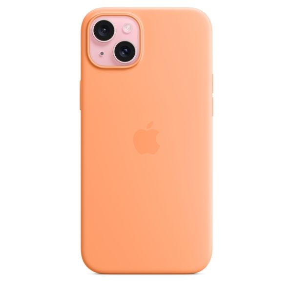 Custodia Apple Magsafe In Silicone Per Iphone 15 Plus - Aranciata - Apple - APP.MT173ZM/A