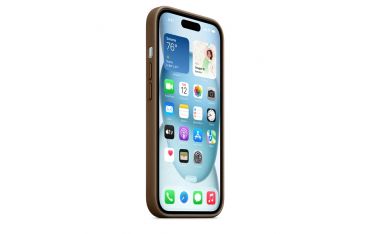 Custodia Magsafe In Tessuto Per Iphone 15 - Grigio Talpa - Apple - APP.MT3C3ZM/A