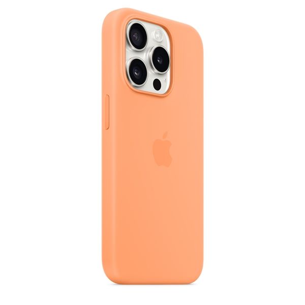 Custodia Apple Magsafe In Silicone Per Iphone 15 Pro - Aranciata - Apple - APP.MT1H3ZM/A