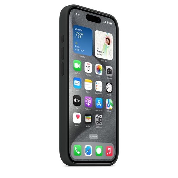 Apple Silicone Case with MagSafe (iPhone 15 Pro Max) Storm Blue a € 37,00 (oggi) | Migliori prezzi e offerte su
