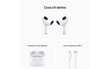 Airpods Terza Generazione Con Custodia Di Ricarica Lightning - Apple - APP.MPNY3TY/A