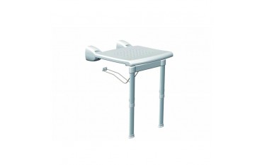 Sedile Ribaltabile Da Muro Con Gambe Bianco PR-WSL-PP-BX
