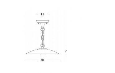 Sospensione Piccola E27 Sovil Antique Grafite - 212/16