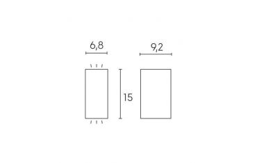 Applique Bi-emissione Gu10 Sovil Bobo Acciaio - 170/09