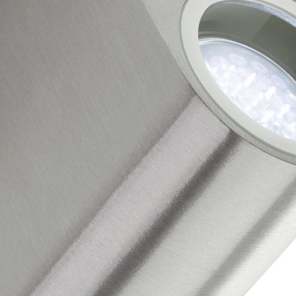 Applique Bi-emissione Gu10 Sovil Bobo Acciaio - 170/09