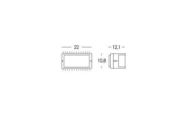 Applique Aperta Mini E27 Sovil Bia Bianco - 173/02