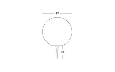 Sfera Da Pavimento D.780 E27 Sovil Ball Bianco - 642/02