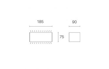 Applique Bi-emissione Regular 11w Led 4000k Sovil Box Caffe' - 99582/27