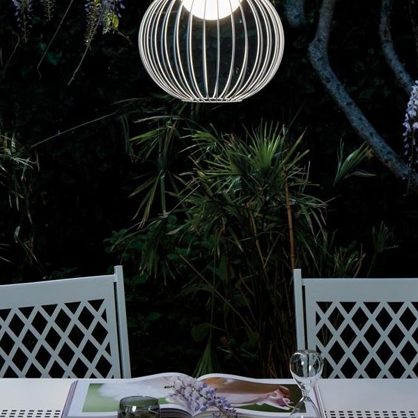 Applique In Basso 20w Led 3000k Sovil Cage Bianco - 98505/02