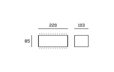 Applique Bi-emissione Grande 20w Led 3000k Sovil Box Bianco - 98591/02