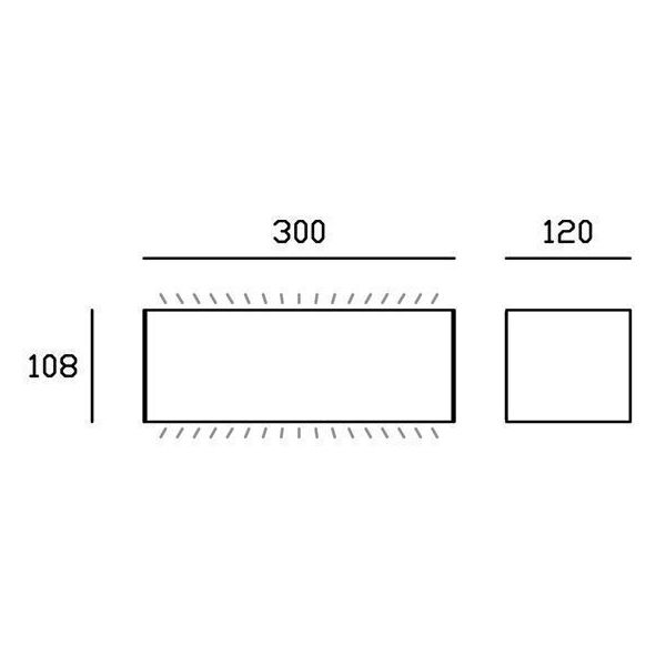 Applique Bi-emissione Maxi 40w Led 3000k Sovil Box Bianco - 98592/02