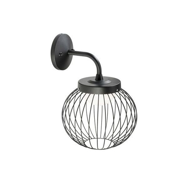 Applique In Basso 20w Led 3000k Sovil Cage Nero - 98505/06