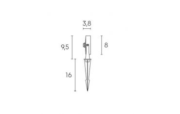 Faretto Con Picchetto 9w Led 4000k Sovil Ciak Grafite - 99580/16
