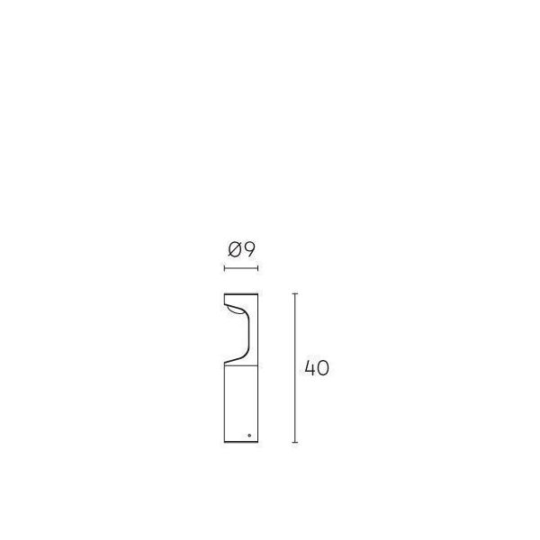 Paletto Basso 9w Led 4000k Sovil Cobra Grafite - 99184/16