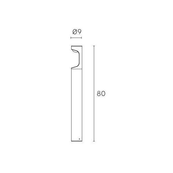 Paletto Alto 9w Led 4000k Sovil Cobra Grafite - 99185/16