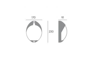 Applique Verticale 7w Led 4000k Sovil Cocoup Bianco - 99513/02