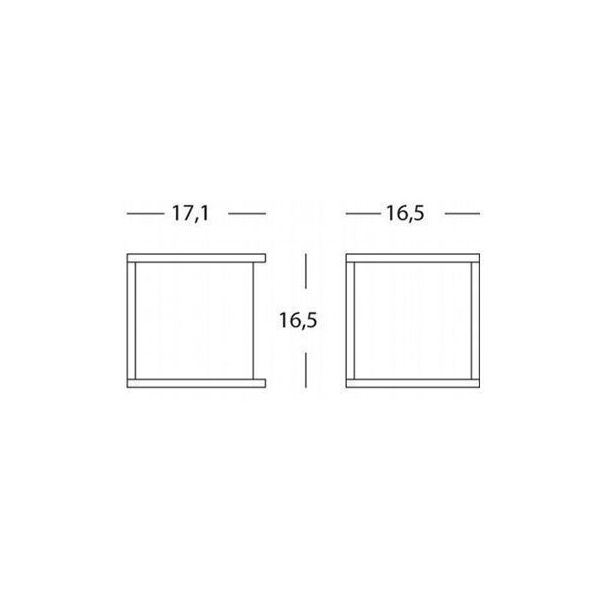 Applique Cubo E27 Sovil Dodo Grafite - 833/16
