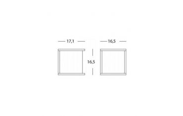 Applique Cubo E27 Sovil Dodo Grafite - 833/16