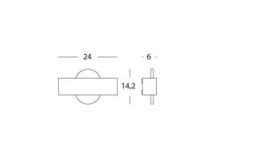 Applique Curva 10w Led 4000k Sovil Dexter Bianco - 99139/02