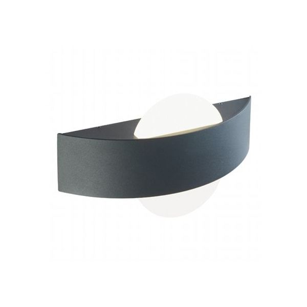 Applique Curva 10w Led 4000k Sovil Dexter Grafite - 99139/16