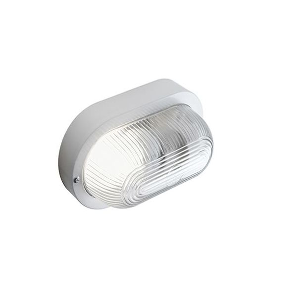 Plafoniera In Resina E27 Sovil Echo Ovale Bianco - 45/02