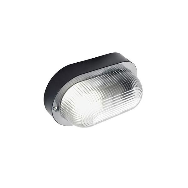 Plafoniera In Resina E27 Sovil Echo Ovale Nero - 45/06