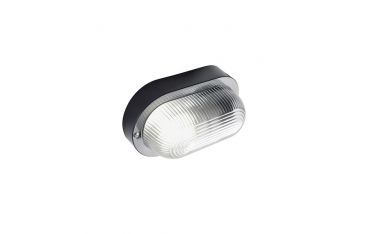 Plafoniera In Resina E27 Sovil Echo Ovale Nero - 45/06