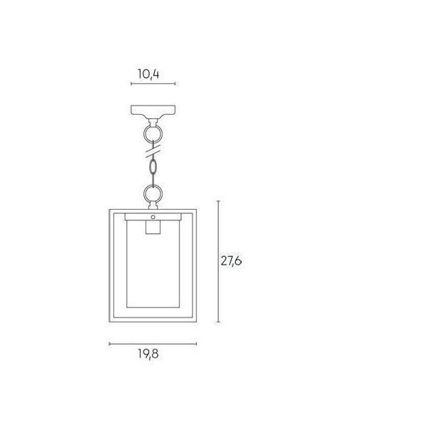Sospensione Grande E27 Sovil Domus Bianco - 598/02