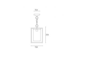 Sospensione Grande E27 Sovil Domus Bianco - 598/02