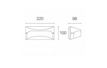 Applique Visiera 10w Led 3000k Sovil Dome Caffe' - 98145/27