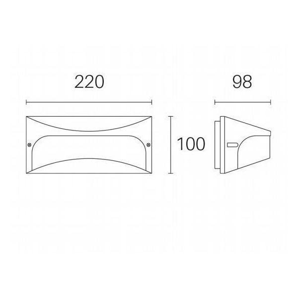 Applique Visiera 10w Led 4000k Sovil Dome Caffe' - 99145/27