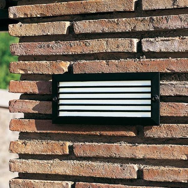 Incasso Parete Griglia E27 Sovil Escape Nero - 214/06