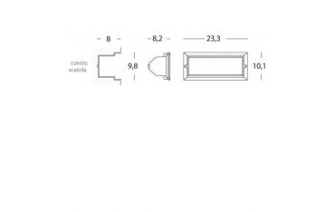 Incasso Parete Aperto E27 Sovil Escape Nero - 215/06