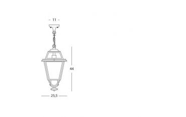 Sospensione Grande E27 Sovil Elegance Grafite - 857/16