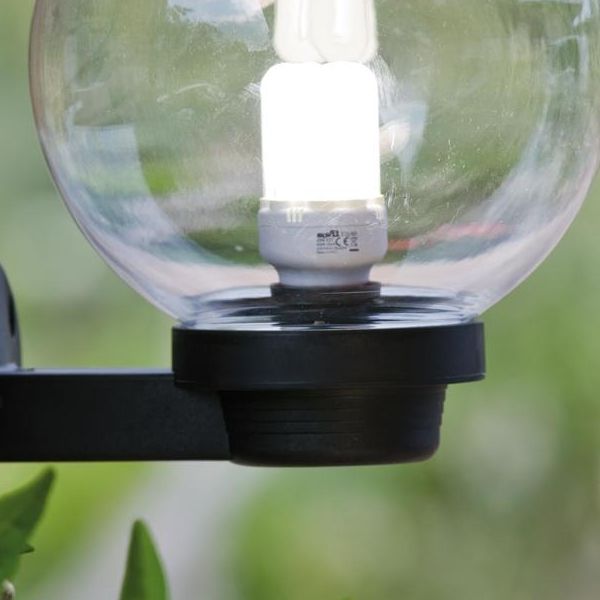 Sovil Illuminazione Sfera In PMMA Fumé Per Palo: Diametro 30 Cm, Adattatore Per Pali Ø 60 Mm, Linea Globo - 2