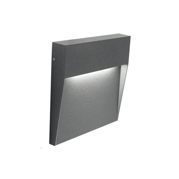 Applique  Segna-passo 6w Led 3000k Sovil Geo Square Grafite - 98155/16
