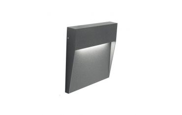 Applique  Segna-passo 6w Led 4000k Sovil Geo Square Grafite - 99155/16