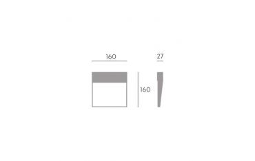 Applique  Segna-passo 6w Led 4000k Sovil Geo Square Caffe' - 99155/27