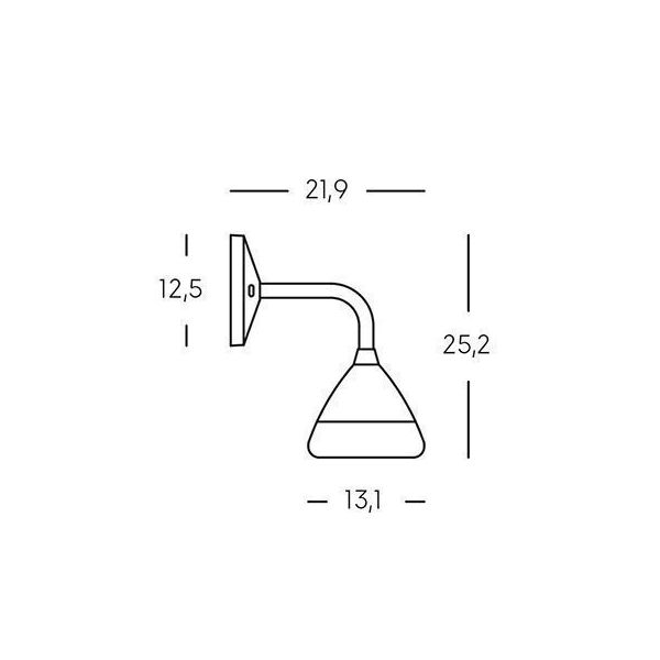 Applique In Basso 20w Led 3000k Sovil Graal Salvia - 98780/41