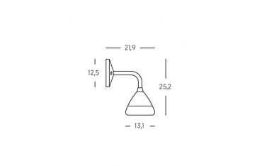 Applique In Basso 20w Led 3000k Sovil Graal Salvia - 98780/41