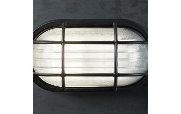 Plafoniera Grande Gabbia E27 Sovil Industriale Ovale Bianco - 703/02